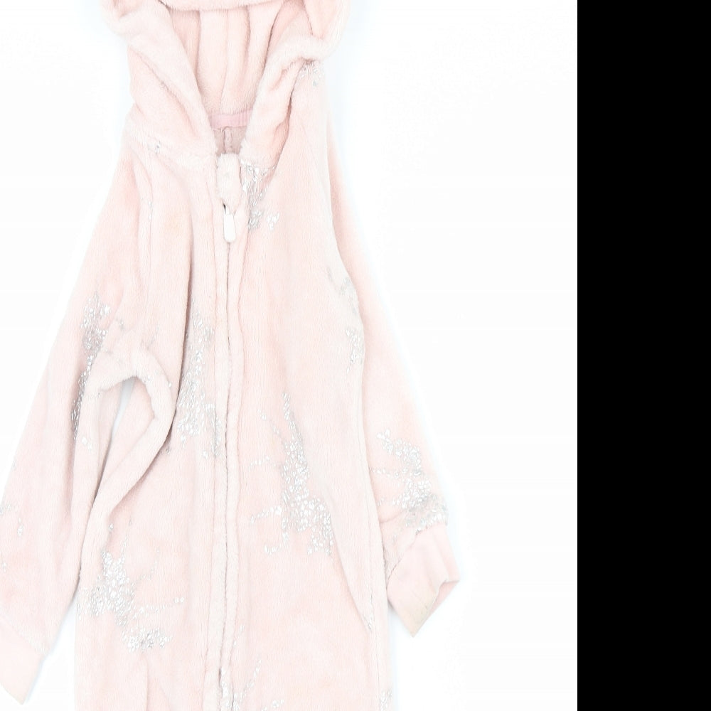 George  Pink Animal Print  Babydoll One Piece Size 12-18 Months  - unicorn