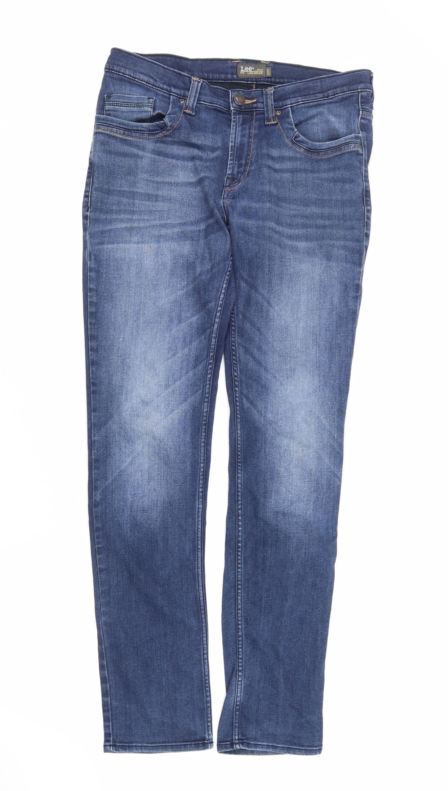 Lee Mens Blue  Denim Straight Jeans Size 32