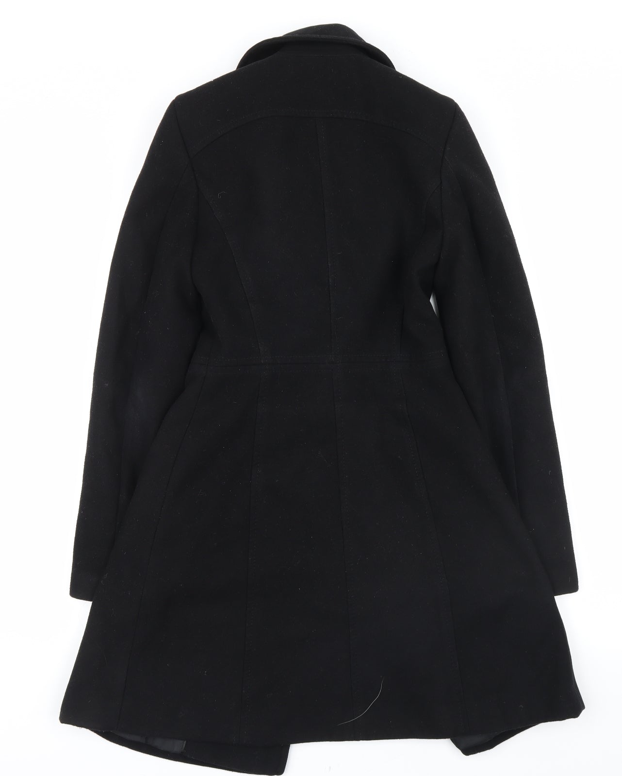 Miss Selfridge Womens Black   Trench Coat Coat Size 4