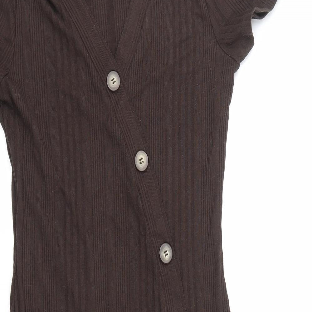 F&F Womens Brown   T-Shirt Dress  Size 10