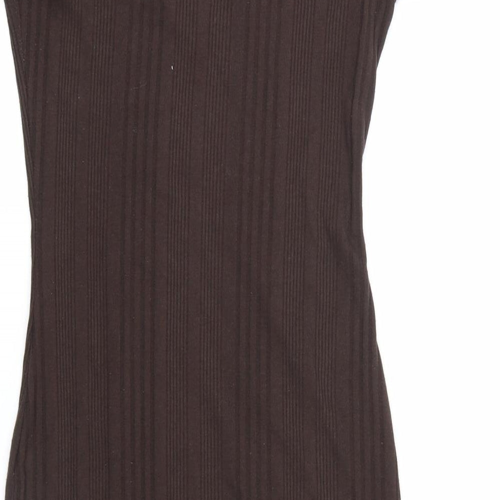 F&F Womens Brown   T-Shirt Dress  Size 10