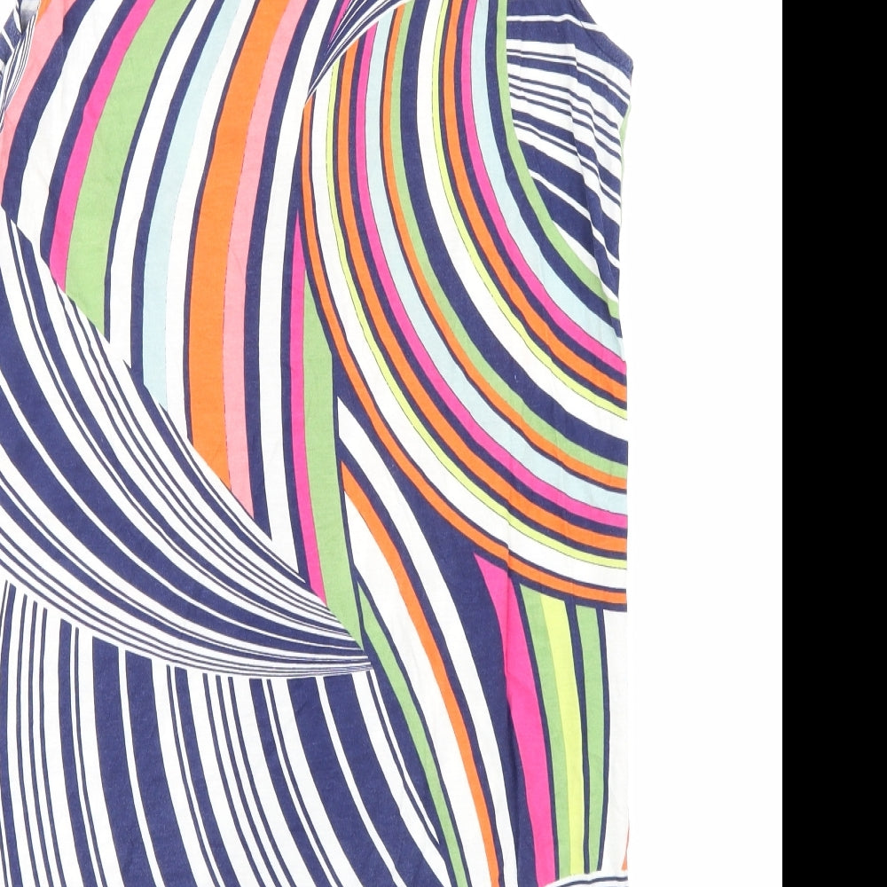 NEXT Womens Blue Striped  Tunic Tank Size 12