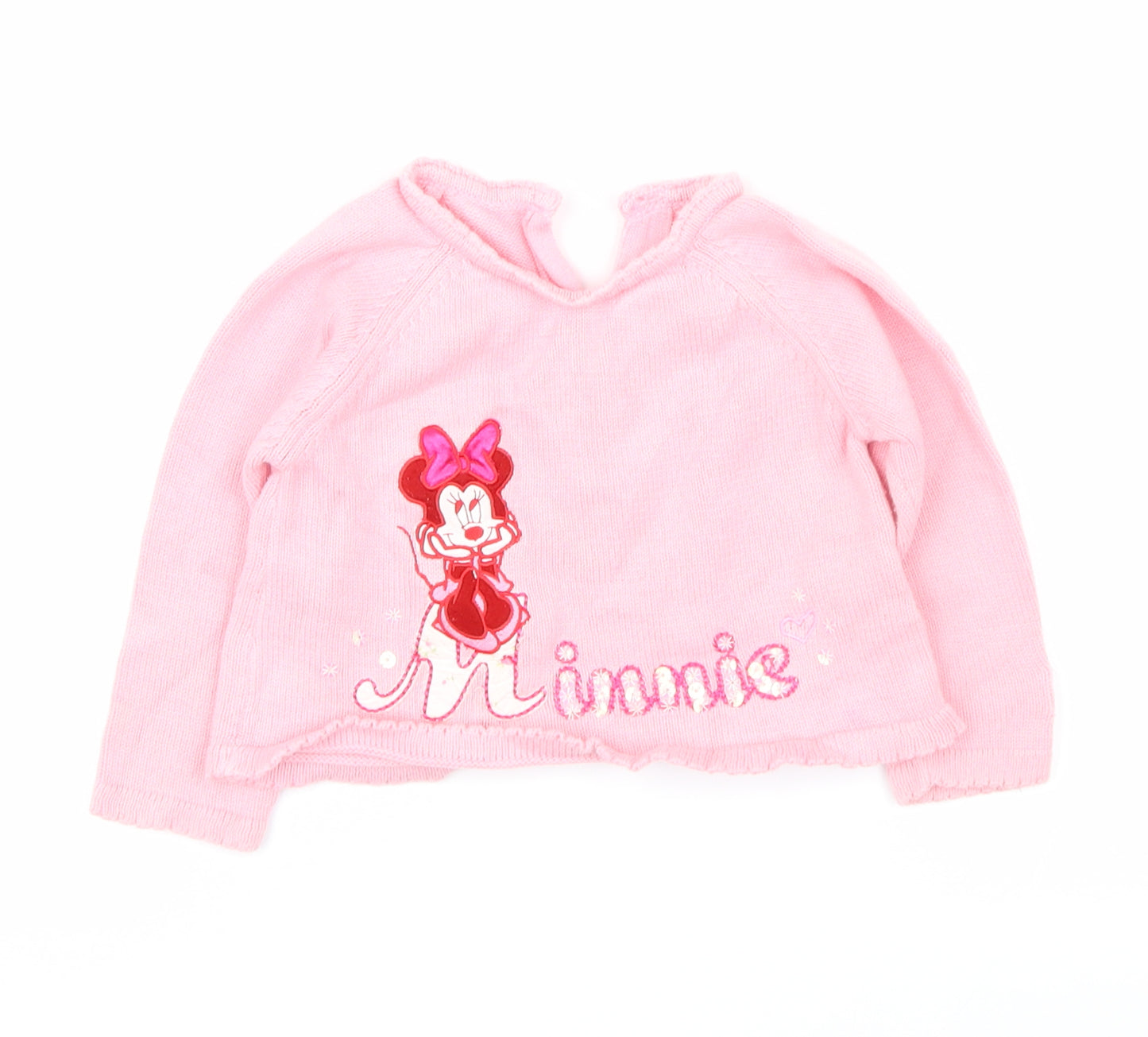 Marks and Spencer  Pink   Cardigan Jumper Size 12-18 Months  - minnie mouse