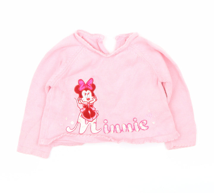 Marks and Spencer  Pink   Cardigan Jumper Size 12-18 Months  - minnie mouse