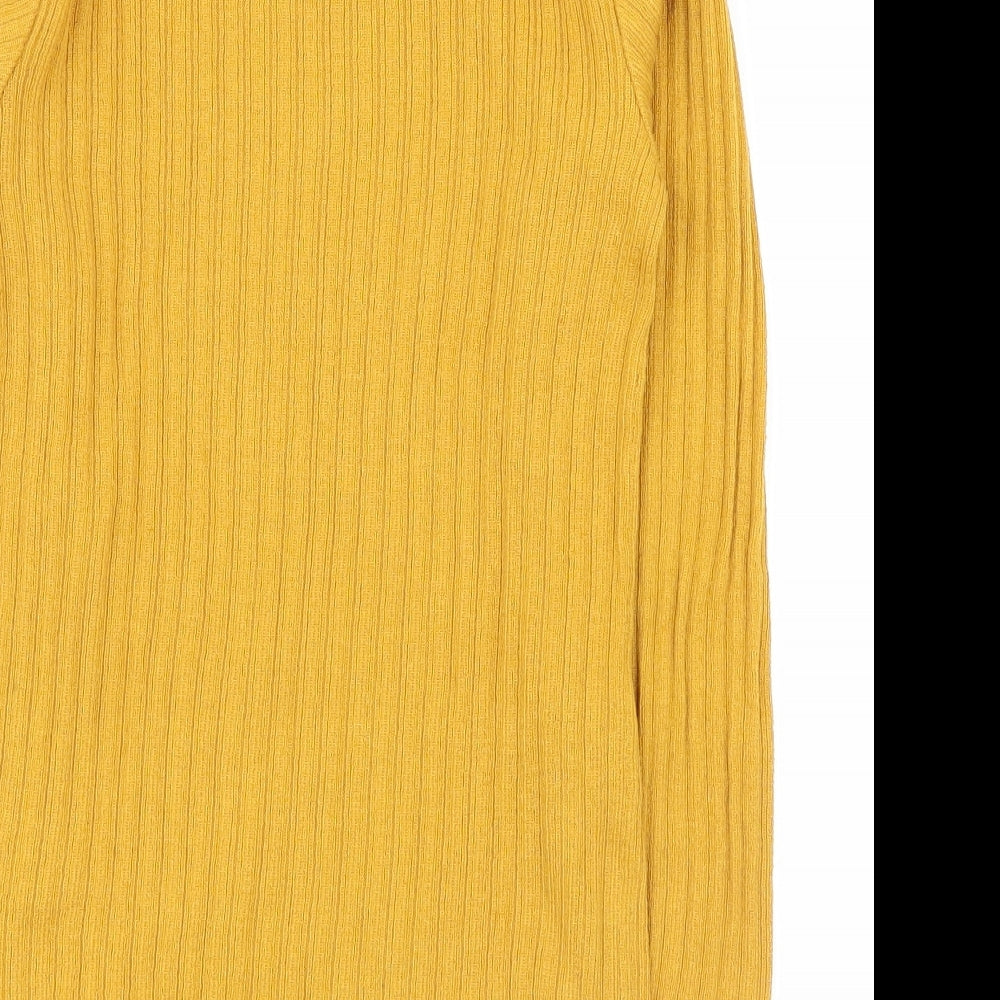 Primark Womens Yellow   Pullover Jumper Size XS