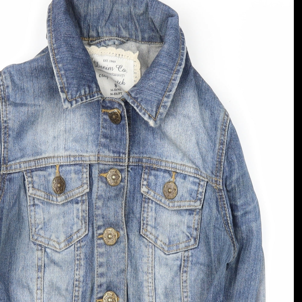 denim co Girls Blue   Jacket  Size 8 Years