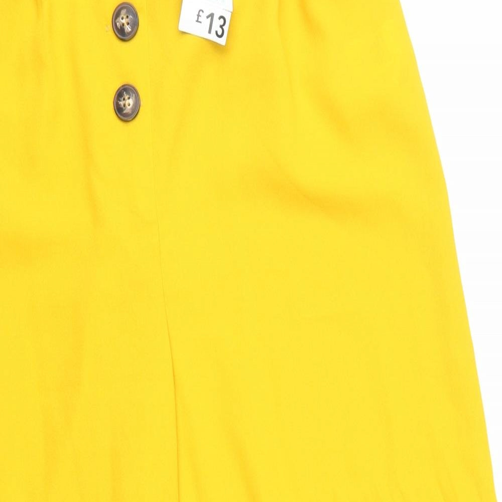 Atmosphere Womens Yellow   Cropped Trousers Size 10