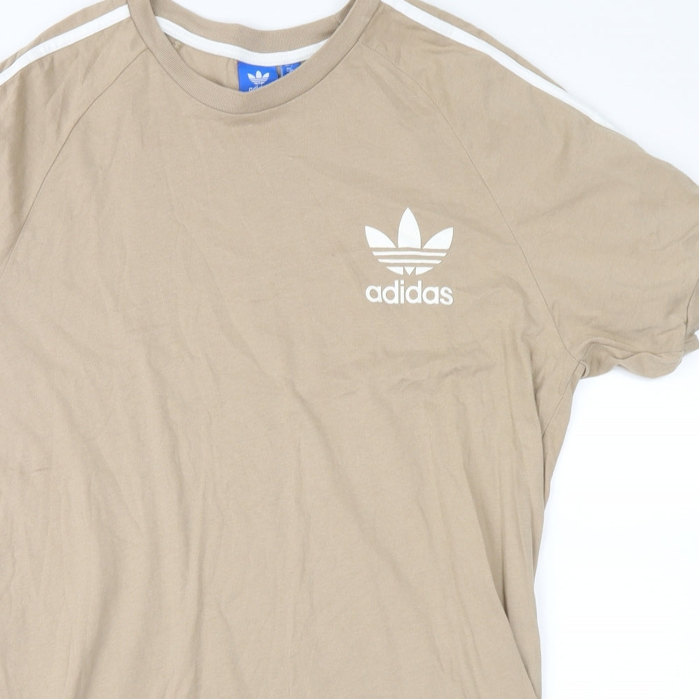 adidas Mens Brown    T-Shirt Size XL