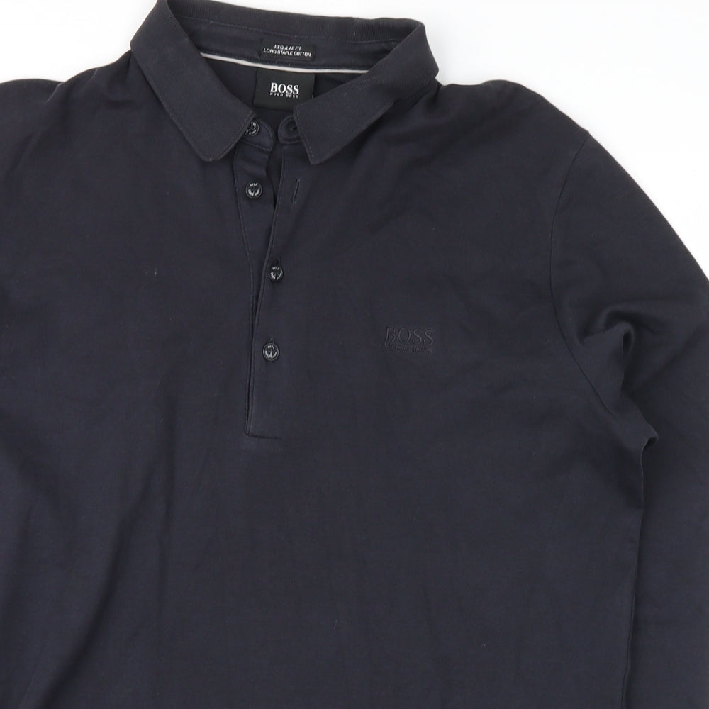 HUGO BOSS Mens Black    Polo Size L