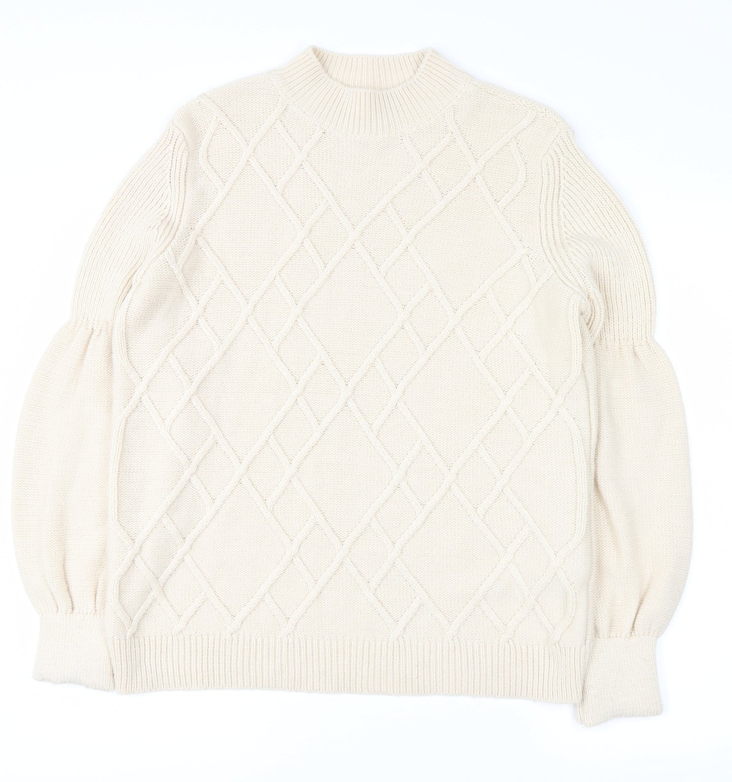 Papaya Womens White   Pullover Jumper Size L