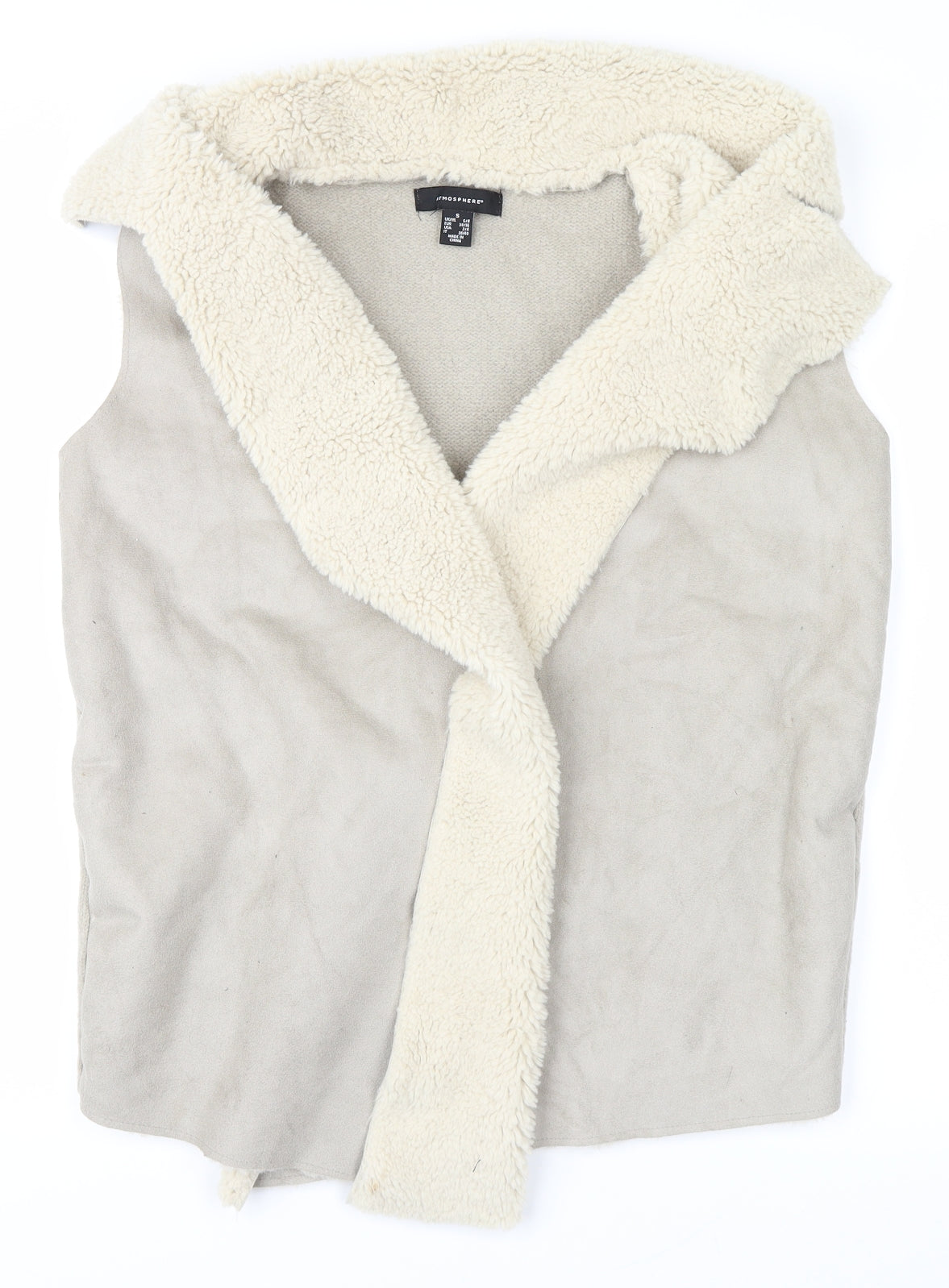 Primark Womens Grey   Jacket Waistcoat Size S