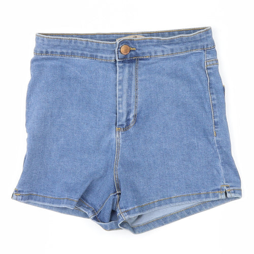 denim co Womens Blue  Denim Hot Pants Shorts Size 8