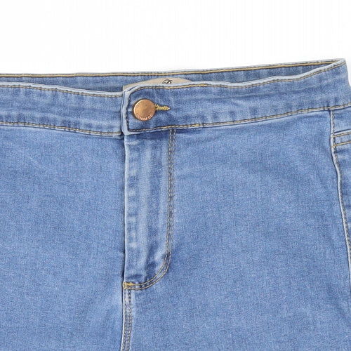 denim co Womens Blue  Denim Hot Pants Shorts Size 8