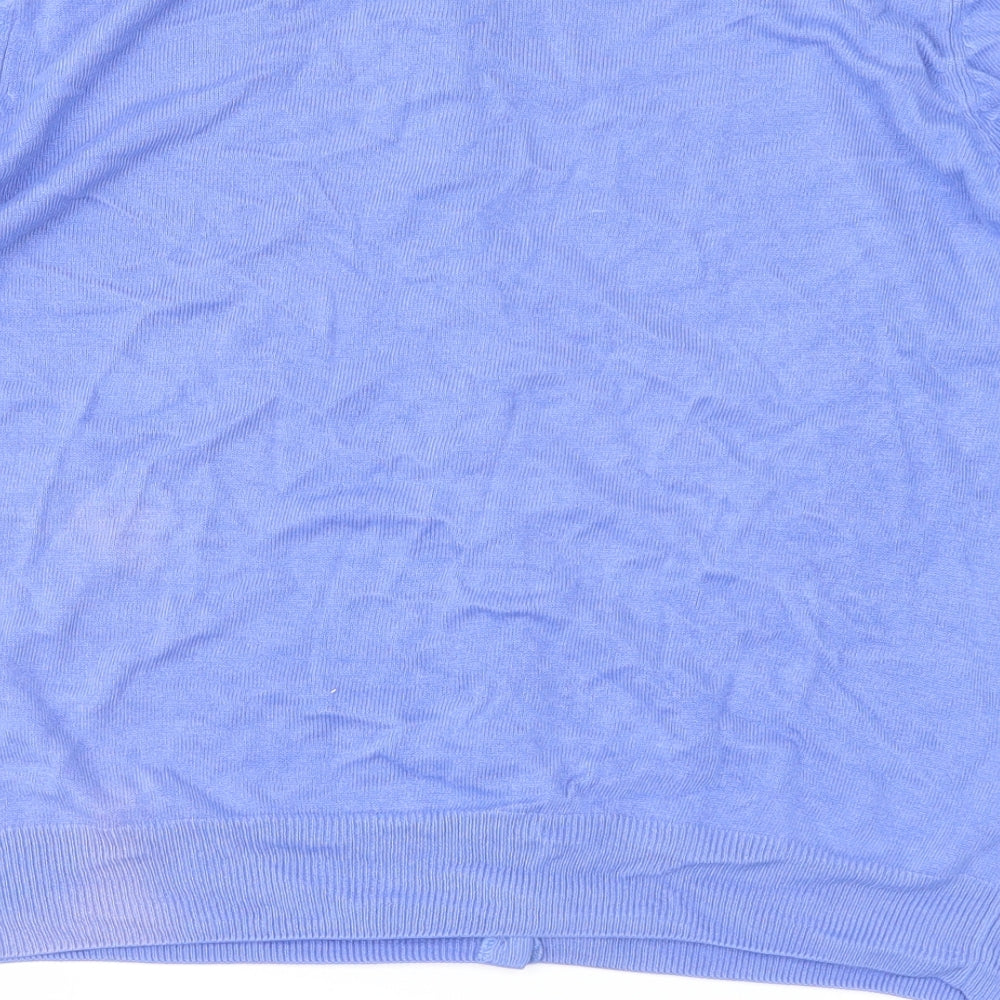 Marks and Spencer Womens Blue   Cardigan Jumper Size 20