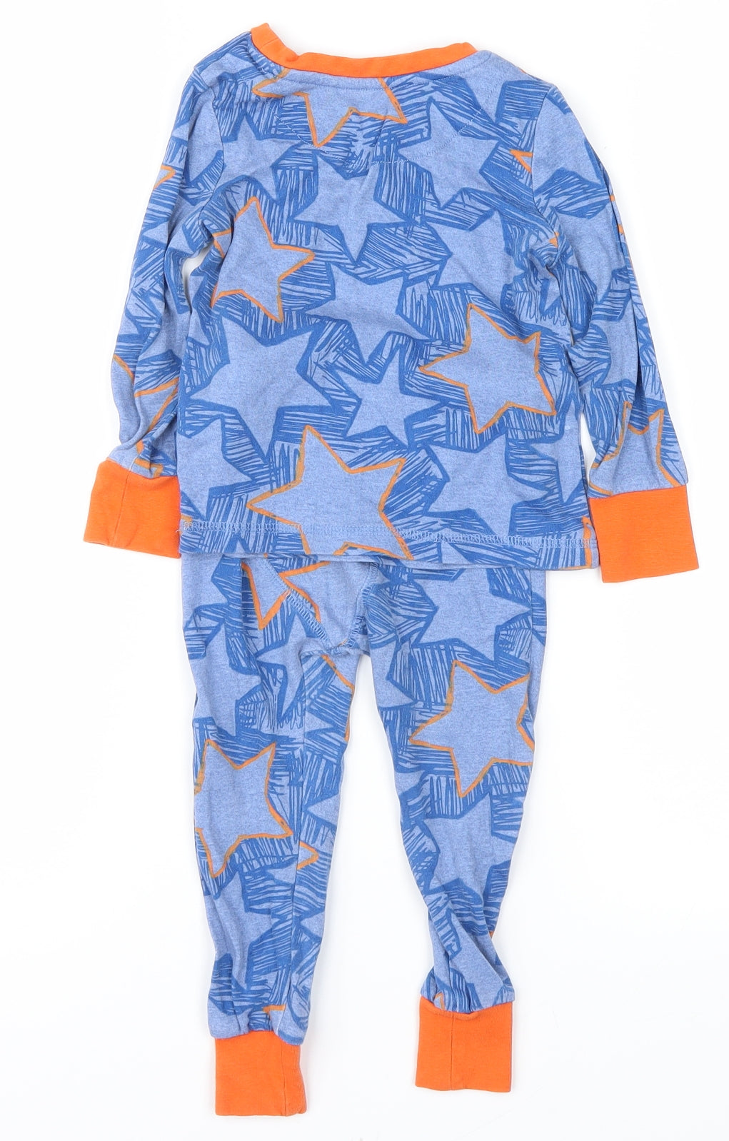 George Boys Blue Polka Dot  Babydoll Pyjama Set Size 12-18 Months  - stars