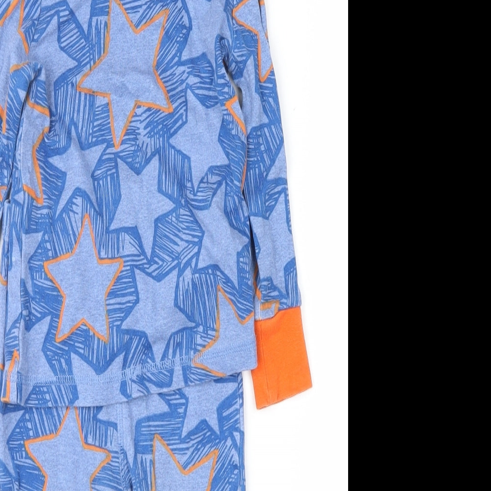 George Boys Blue Polka Dot  Babydoll Pyjama Set Size 12-18 Months  - stars