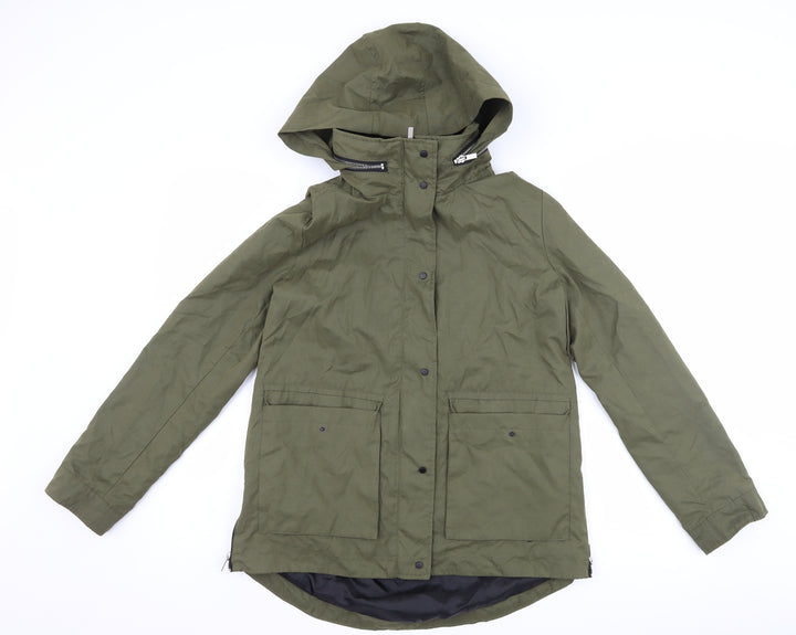 FOREVER 21 Womens Green Trench Coat Coat Size S