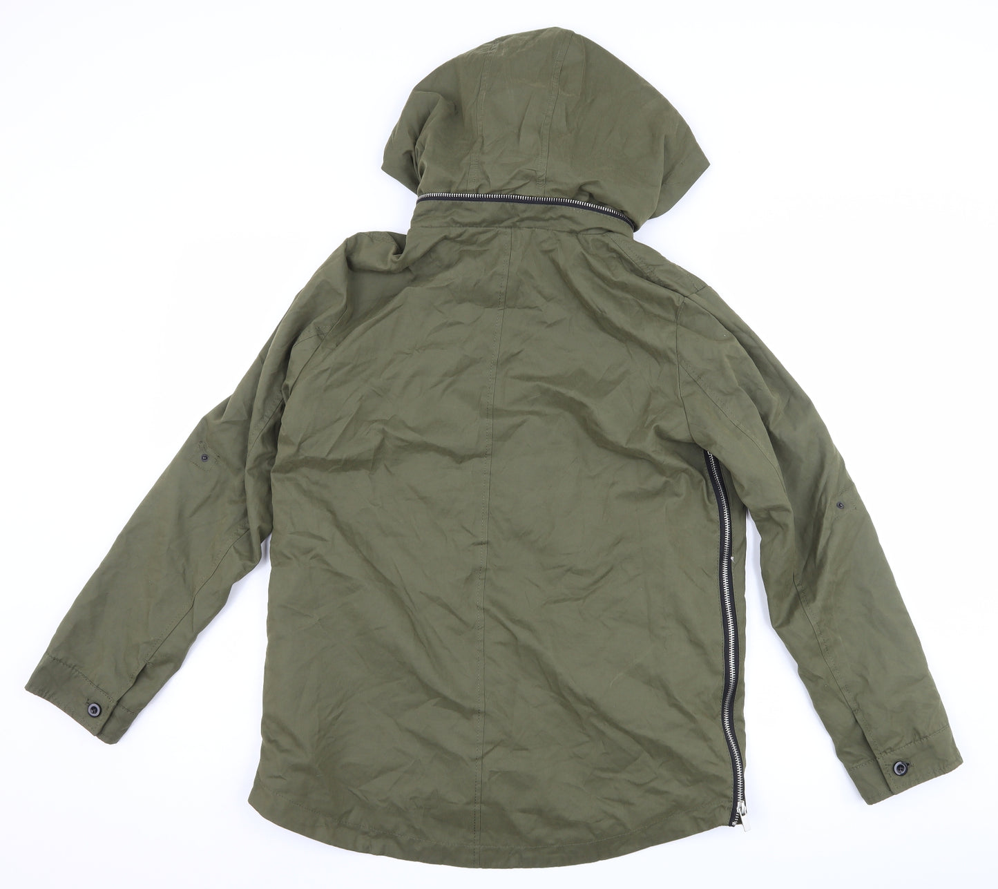 FOREVER 21 Womens Green   Trench Coat Coat Size S