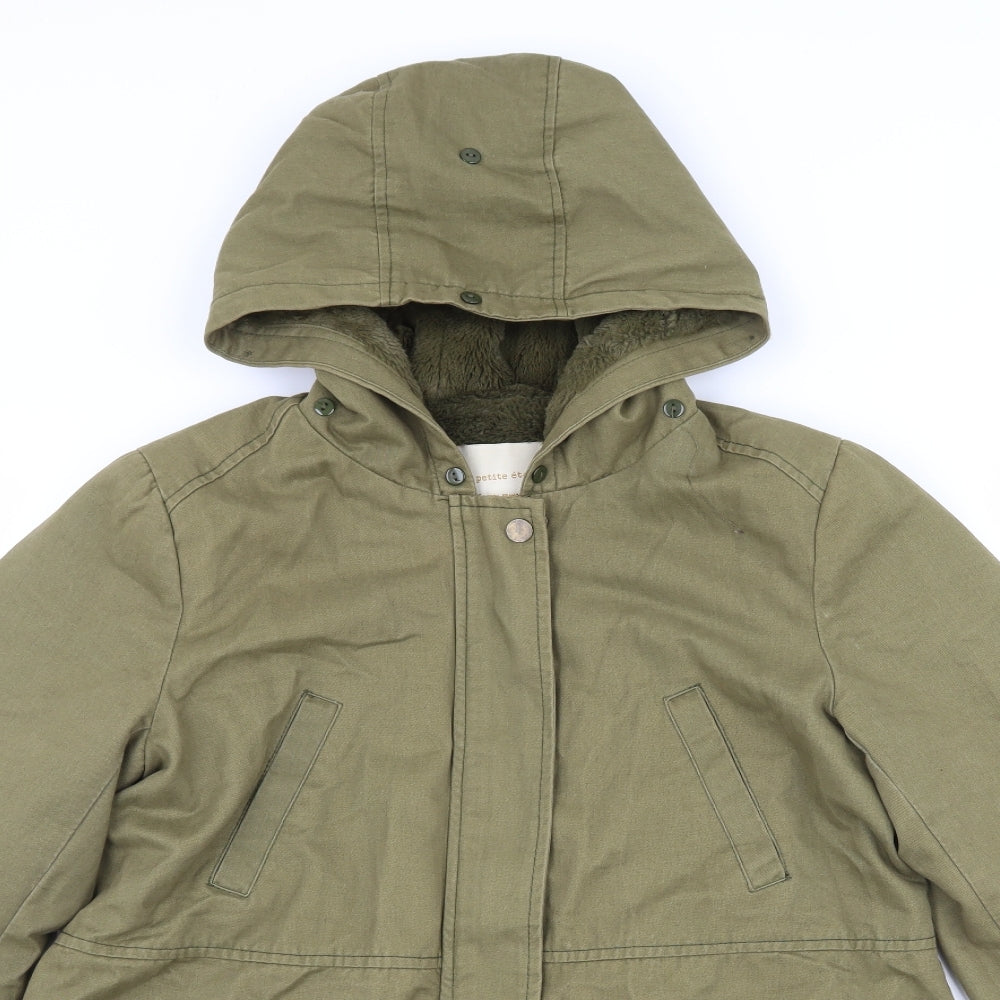 Le p'tite etile Womens Green   Overcoat Coat Size M