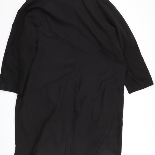 Bloomingdale's Mens Black   Overcoat Coat Size L