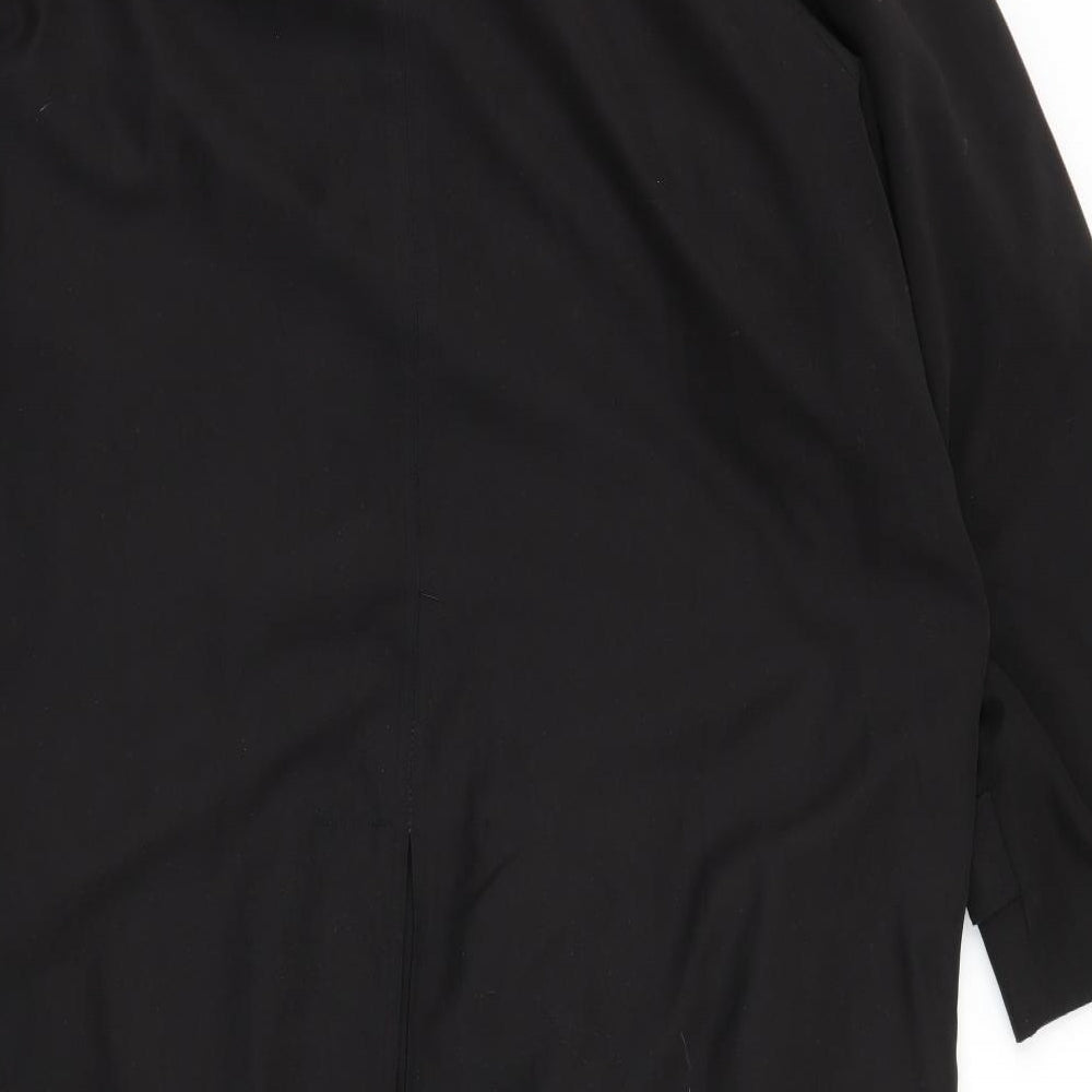 Bloomingdale's Mens Black   Overcoat Coat Size L