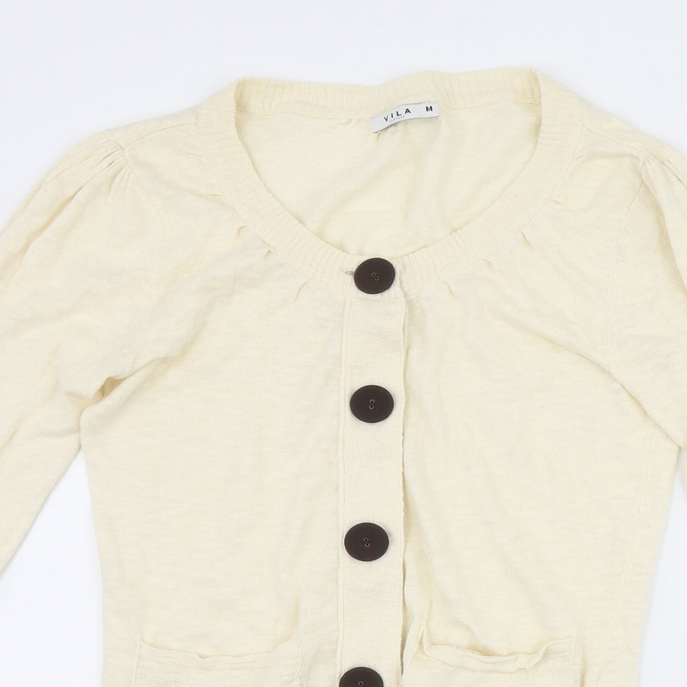 villa Womens Ivory   Cardigan Jumper Size M