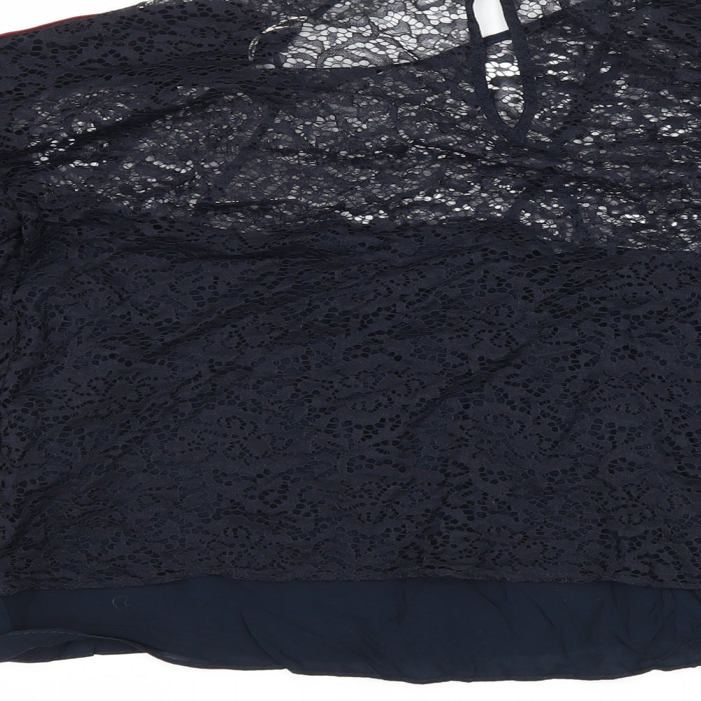 Zara Womens Blue   Basic Blouse Size M  - vest attached