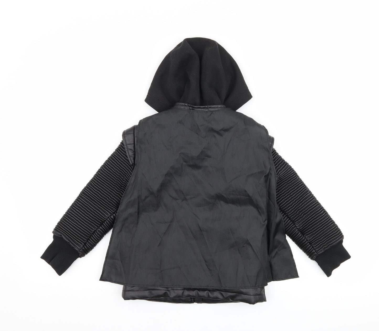 Disney Boys Black   Jacket  Size 4 Years  - star wars cape attached