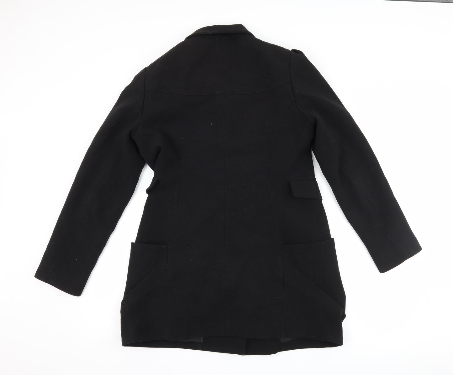 NEXT Womens Black   Overcoat Coat Size 12