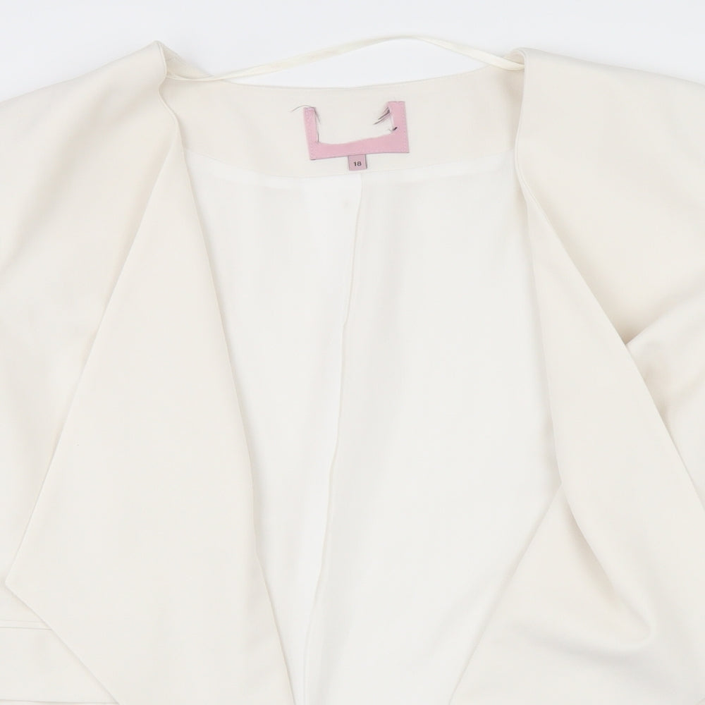 Phase Eight Womens White   Jacket Blazer Size 18