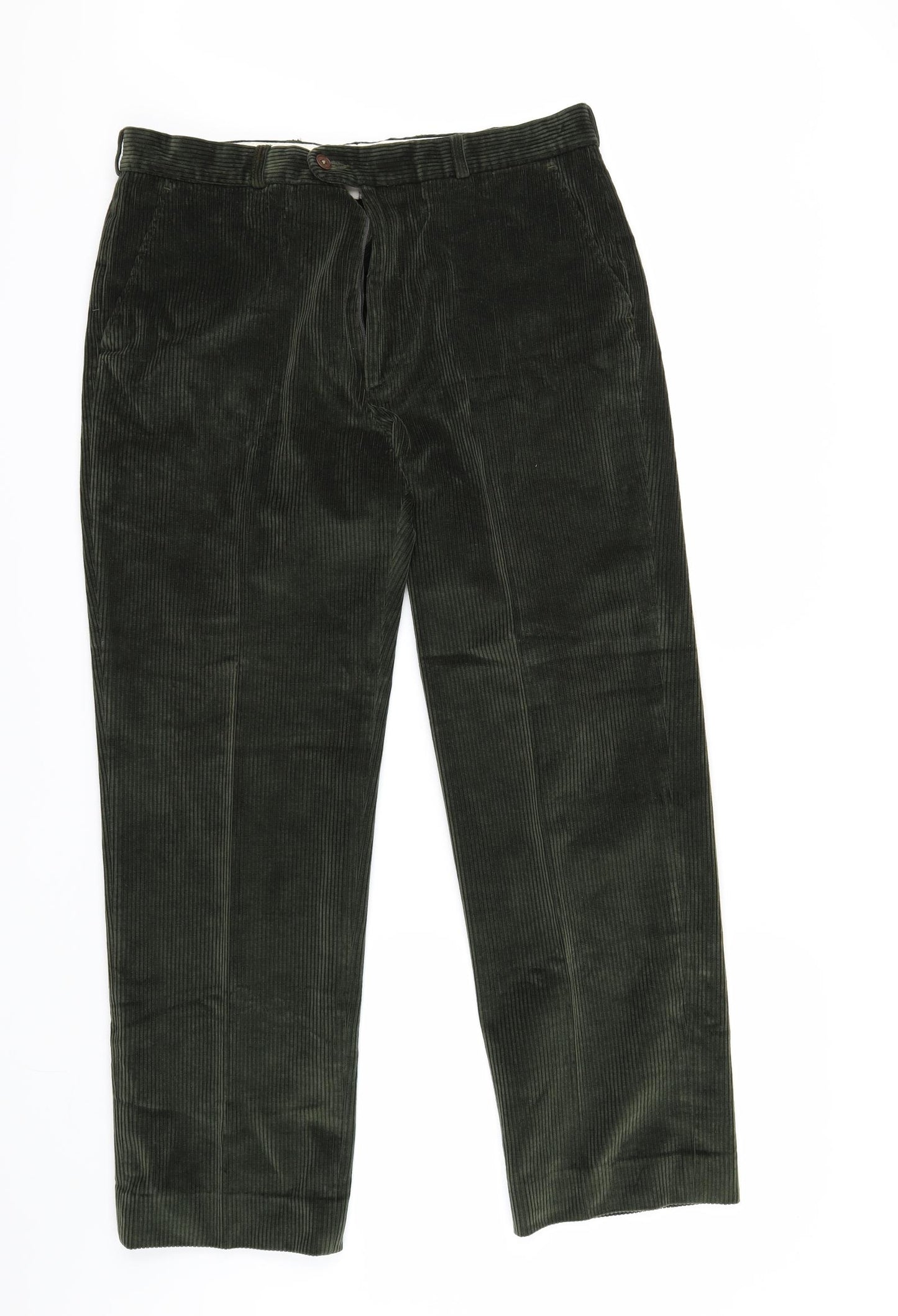 Gurteen Mens Green  Corduroy Trousers  Size 36 in L29 in