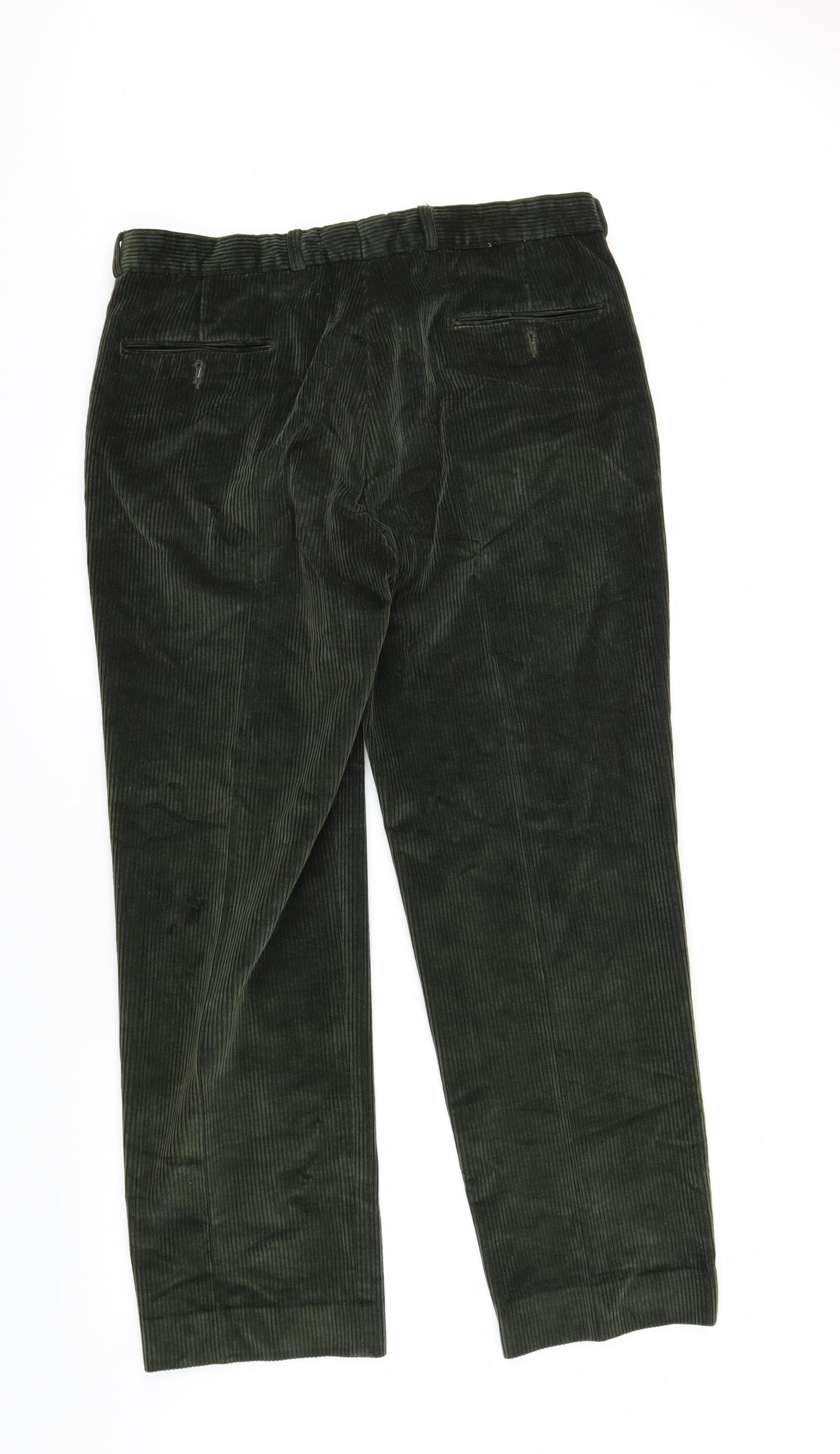 Gurteen Mens Green  Corduroy Trousers  Size 36 in L29 in