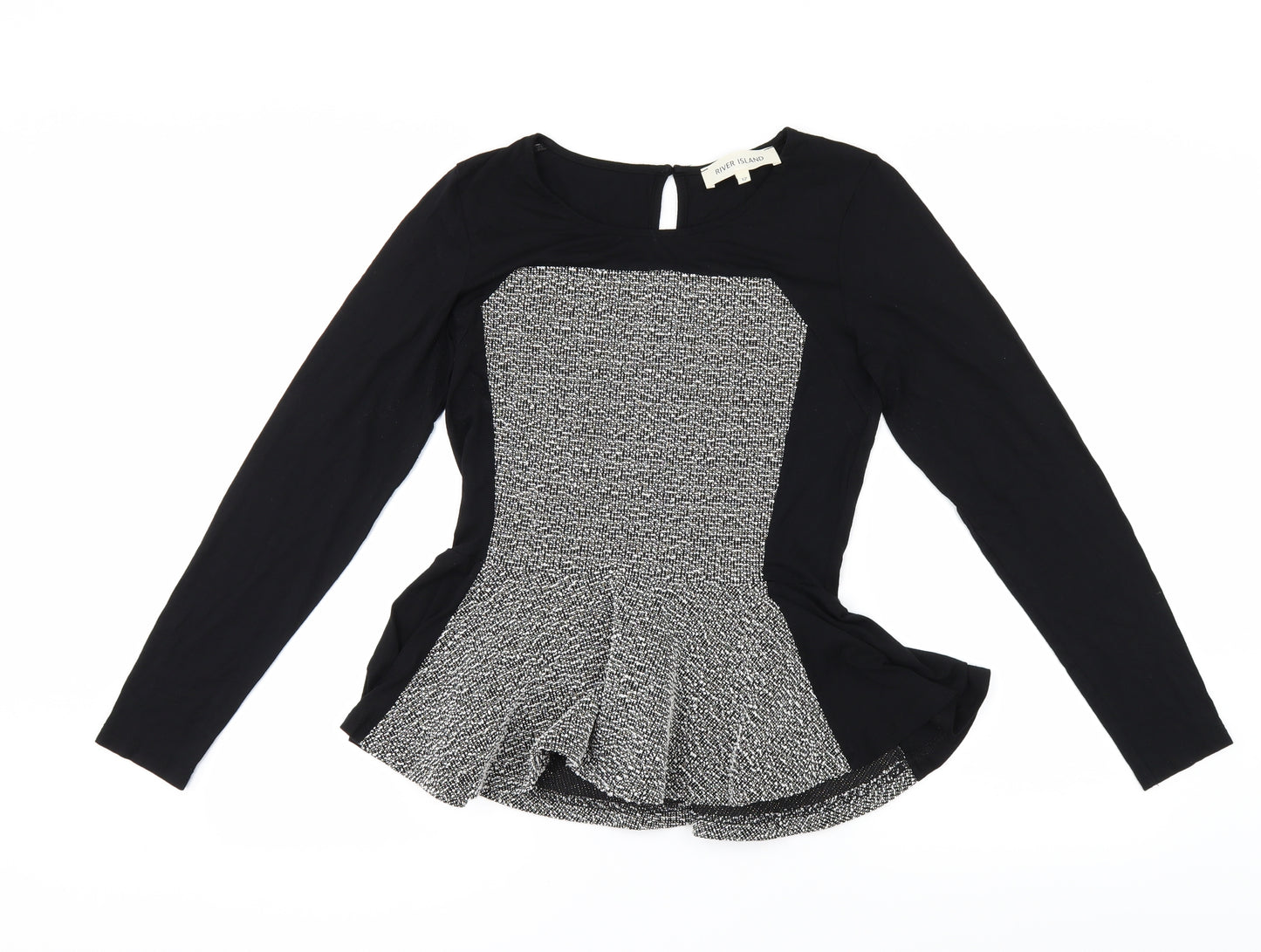 River Island Womens Black   Basic T-Shirt Size 12