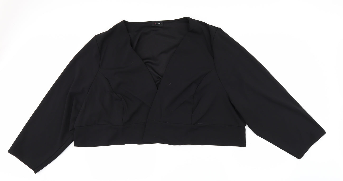 Yours Womens Black   Jacket  Size 34