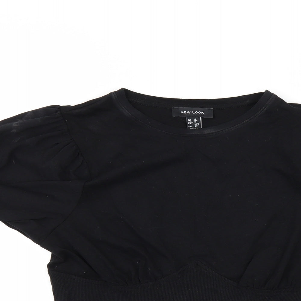New Look Womens Black   Basic T-Shirt Size 12