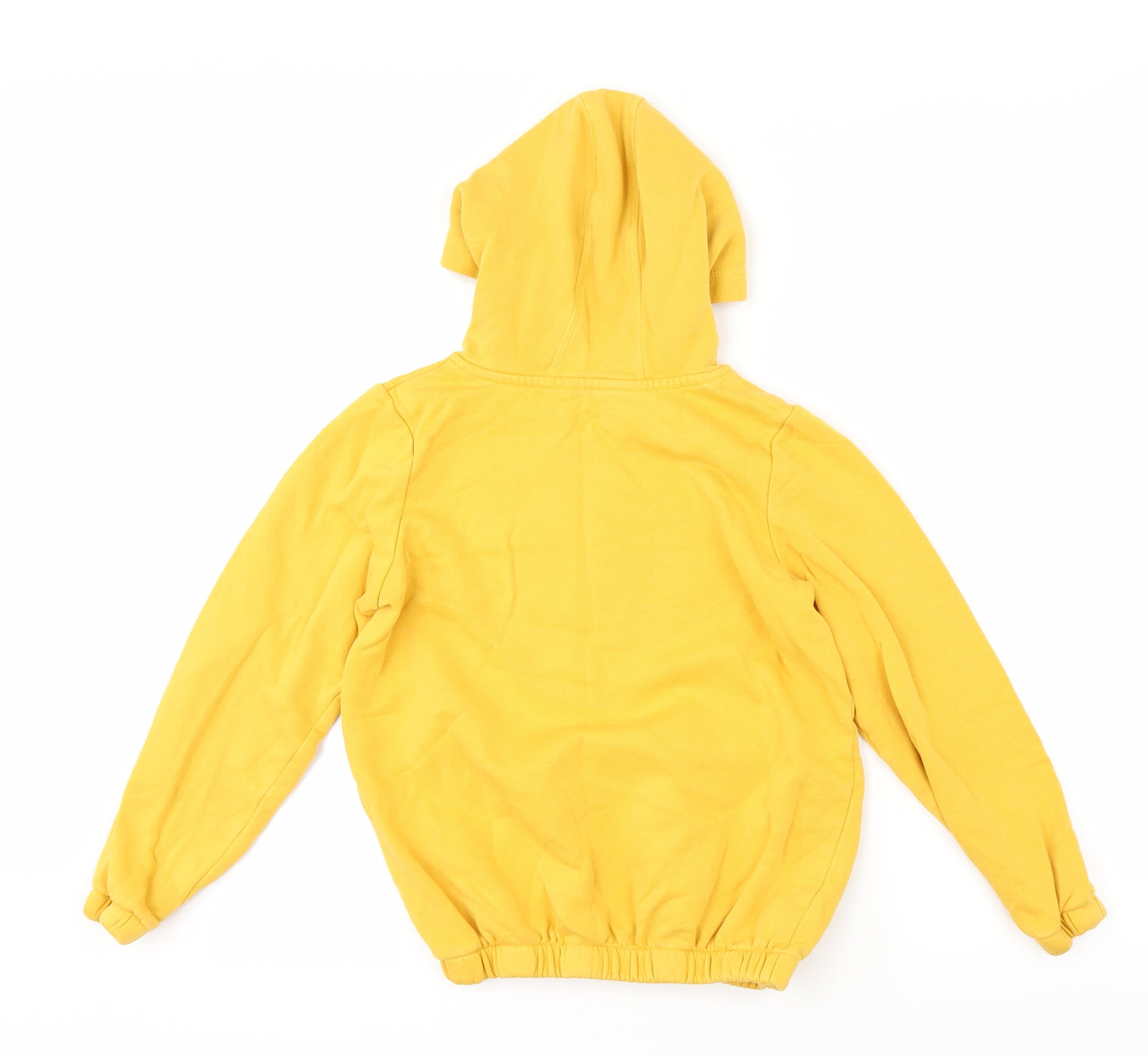 George Girls Yellow Animal Print  Pullover Hoodie Size 10-11 Years  - love heart