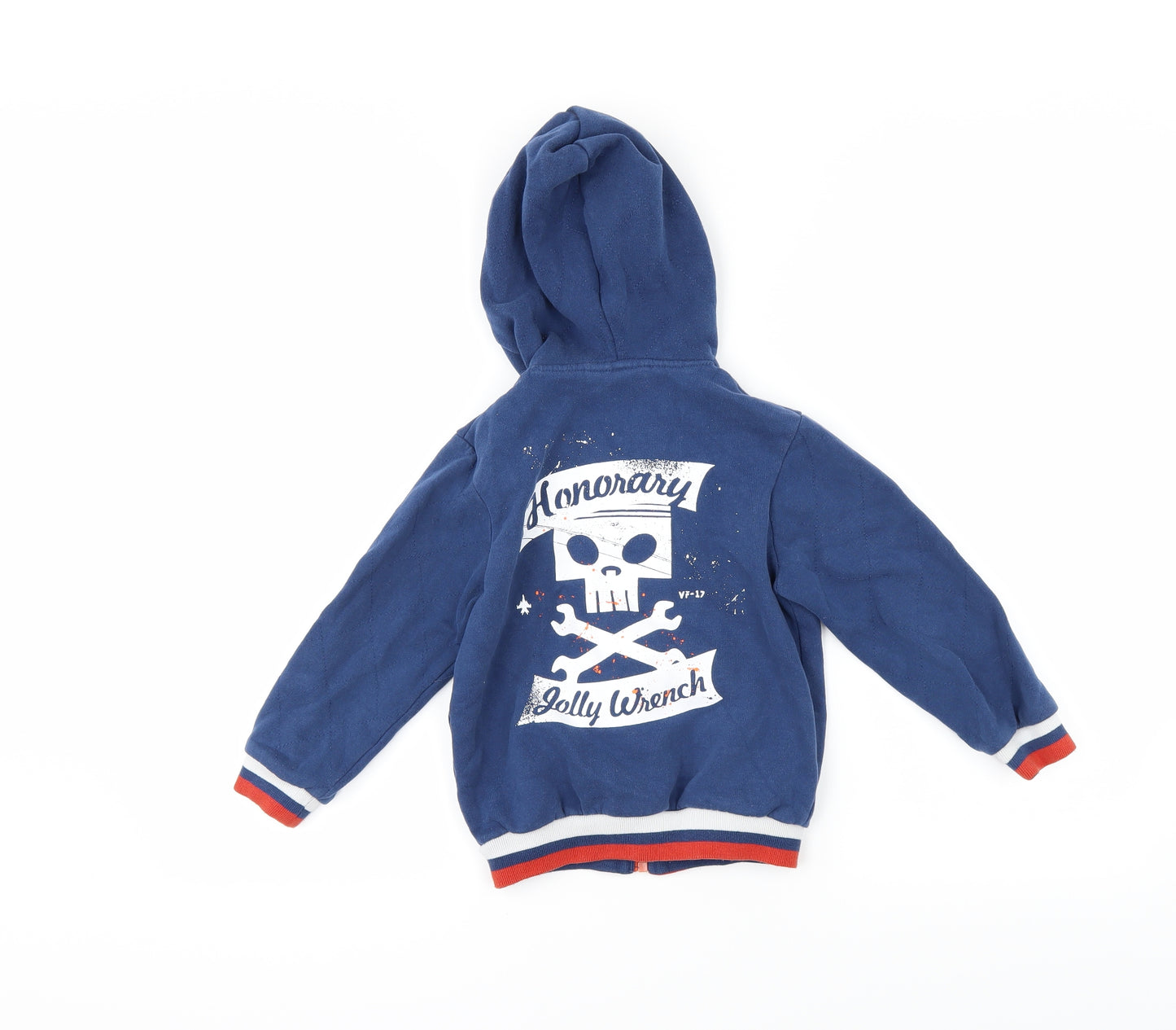 Disney Boys Blue   Full Zip Hoodie Size 4-5 Years  - disney planes