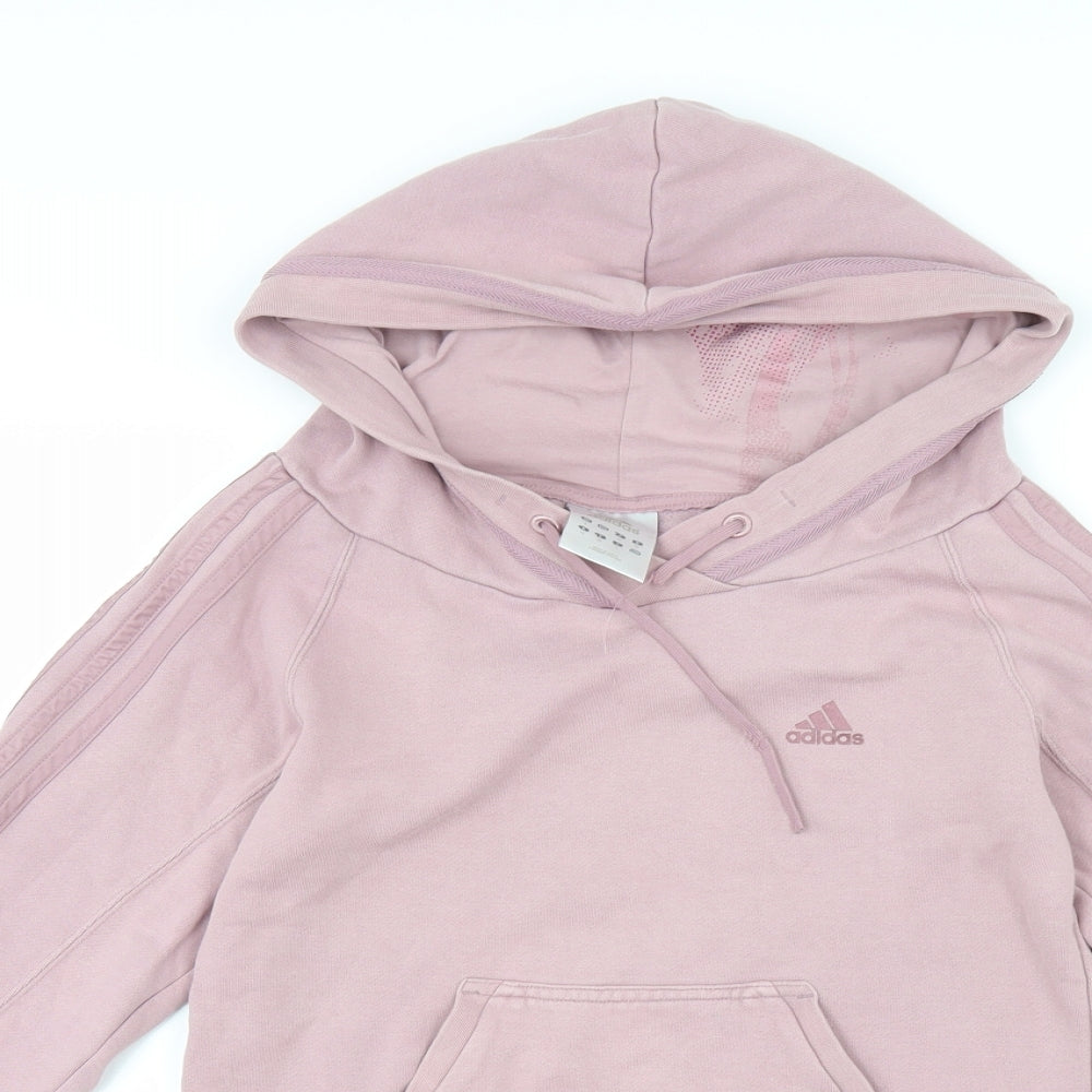 adidas Womens Purple   Pullover Hoodie Size 8