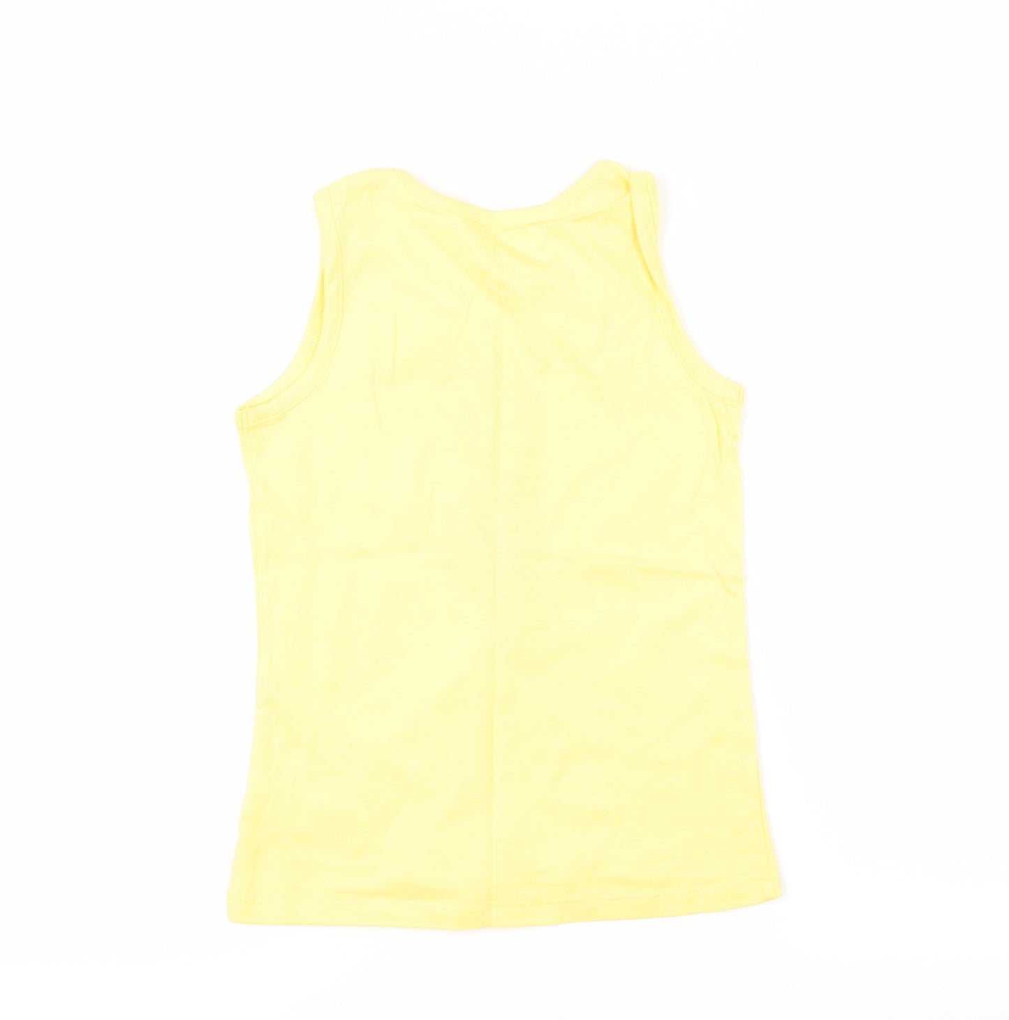 Ladybird Girls Yellow   Basic Tank Size 6-7 Years  - Ice Lolly