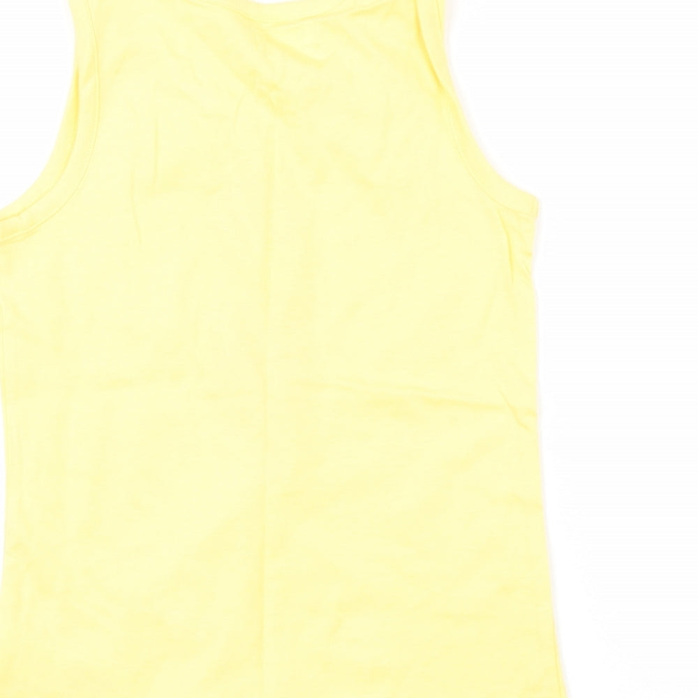 Ladybird Girls Yellow   Basic Tank Size 6-7 Years  - Ice Lolly