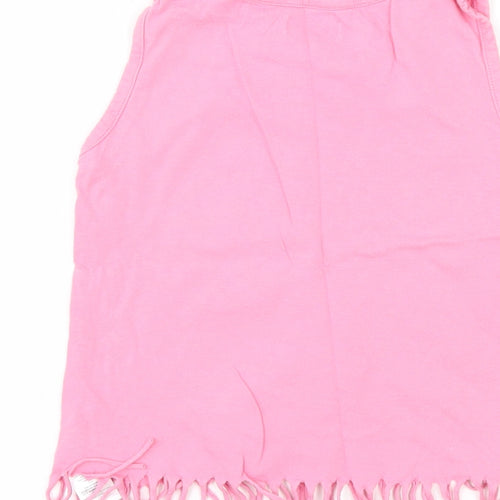 Ladybird Girls Pink   Basic Tank Size 6-7 Years  - i love icecream