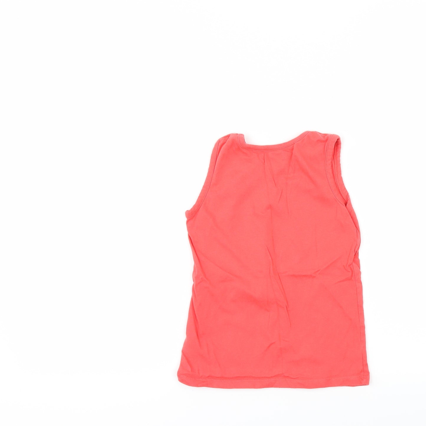 Ladybird Girls Red   Basic Tank Size 6-7 Years  - beach hut