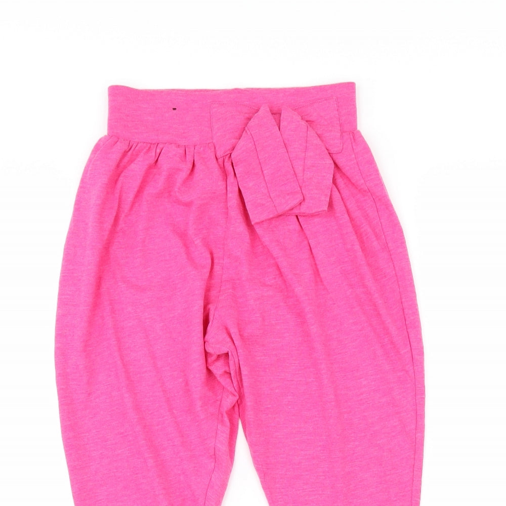 George Girls Pink   Harem Trousers Size 5-6 Years