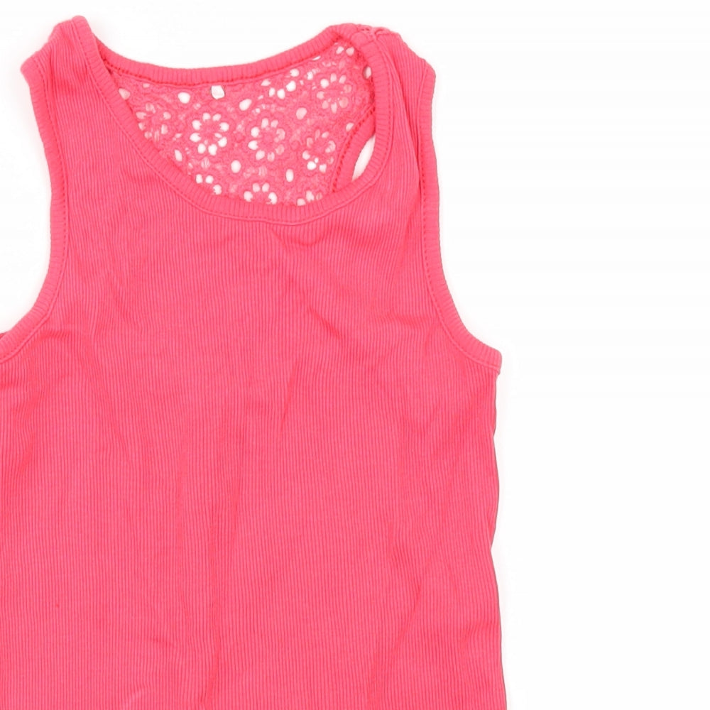 George Girls Pink   Basic Tank Size 6-7 Years