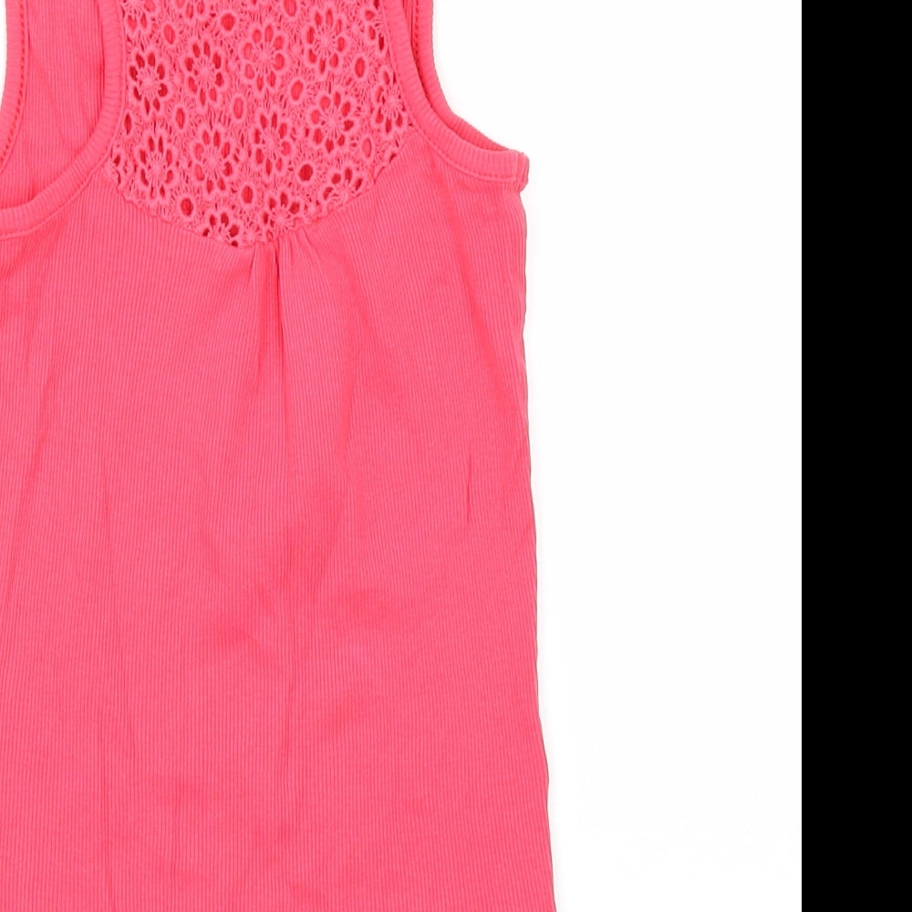 George Girls Pink   Basic Tank Size 6-7 Years