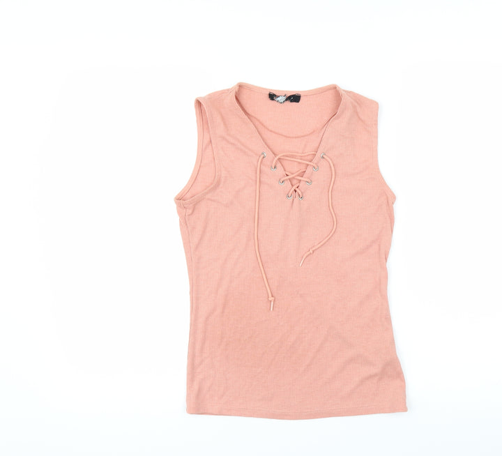 Atmosphere Womens Pink Basic Tank Size 6