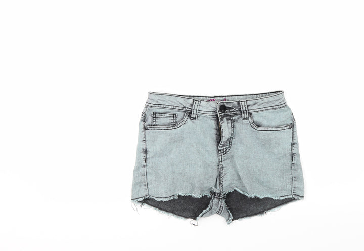 denim co Womens Grey Denim Hot Pants Shorts Size 10