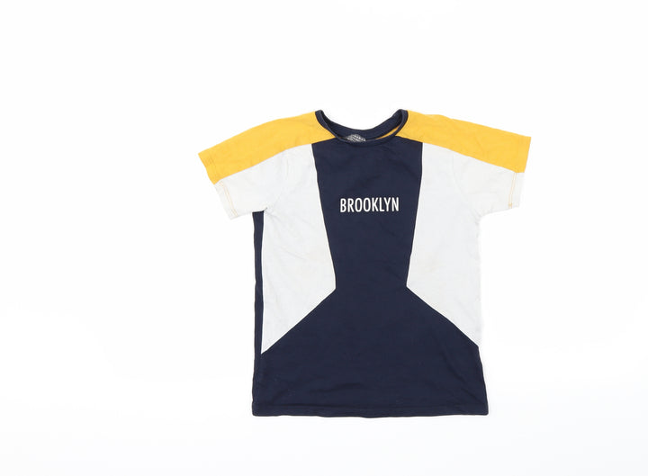 Primark Boys Blue Basic T-Shirt Size 7-8 Years - brooklyn