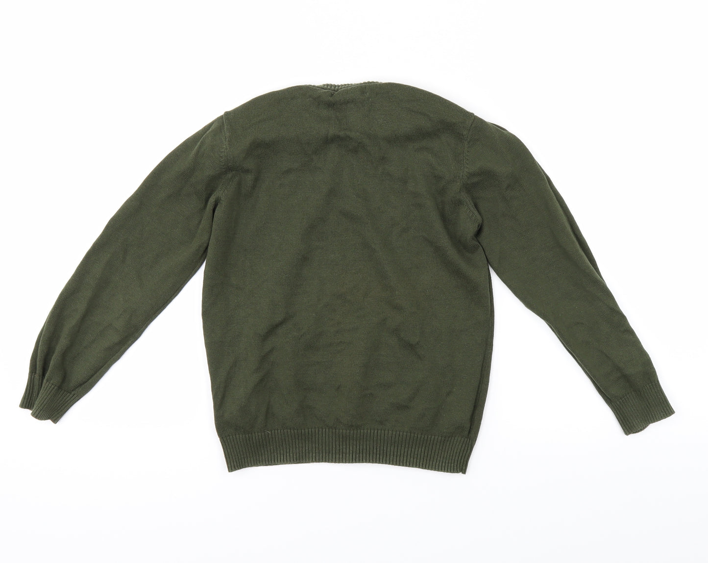 Primark Boys Green   Pullover Jumper Size 6-7 Years  - epic