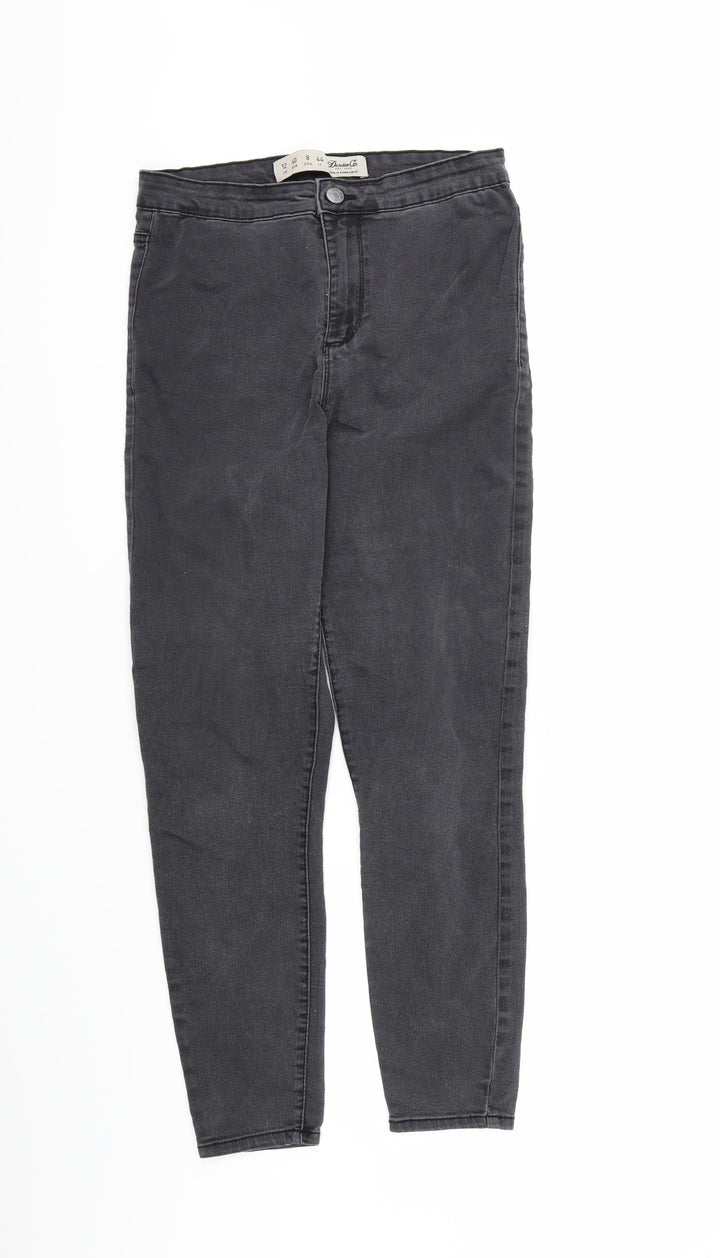 denim co Womens Grey Denim Skinny Jeans Size 12 L28 in